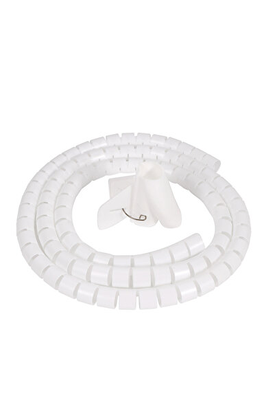 Lawazim Cable Sleeve 1.5 m×22 mm White - Flexible Wire Organizer for Home and Office