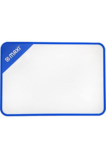 MAXİ سبورة بيضاء مغناطيسية مزدوجة الجوانب، إطار رفيع، A3 (30×40 سم) قابلة للم...