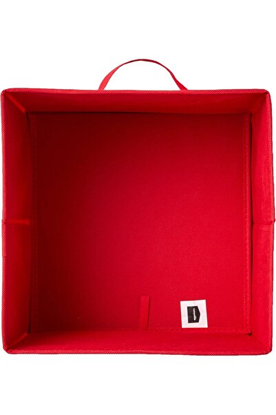 Amazon basics Collapsible Fabric Storage Cubes, Red, 26.6 x 26.6 x 27.9 cm, 6-Pack