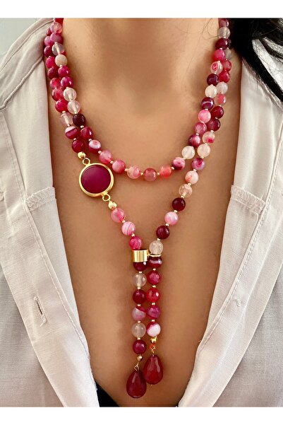 Takkı by Handan Akik taşı tasarım kolye.