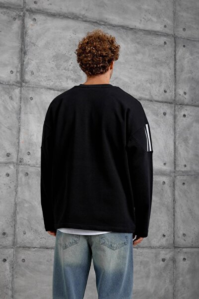 NOMARC ΜΑΥΡΟ ΦΟΥΤΕΡΑΚΙ ΜΕ ΣΤΑΙΡΙΑ Ο oversized