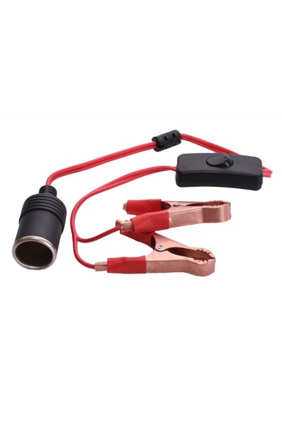 ElectroAZ Priză brichetă auto cu clește și întrerupător