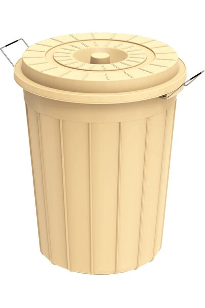 Cosmoplast حاوية بلاستيكية أسطوانية متعددة الأغراض سعة 45 لترًا مع غطاء للتنظ...