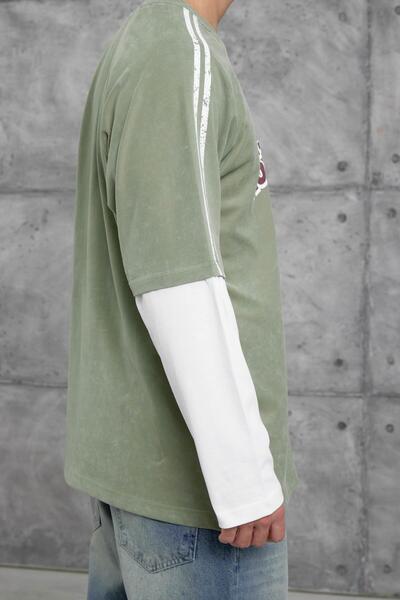 NOMARC Πράσινο ΦΟΥΤΕΡ oversized ΜΕ ΣΤΑΙΡΕΣ ΑΣΤΕΡΙΕΣ