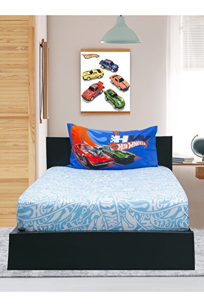 Hotel Linen Klub Kids Club Hot Wheels Twin Bed Sheet Set - 2 Pieces