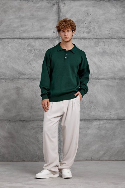 NOMARC Green Dpp Polo Neck Knitwear