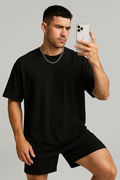 NUDEQUEEN Oversized Unisex Basic Boyfriend Tee Shirt B5363