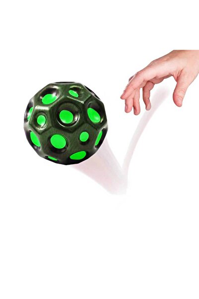 FIVIONT Yüksek Esnek Sıçrama Topu – Moonstone Delikli Meteor Topu – Çocuk ve Yetişkin Stres Giderici Oyuncak