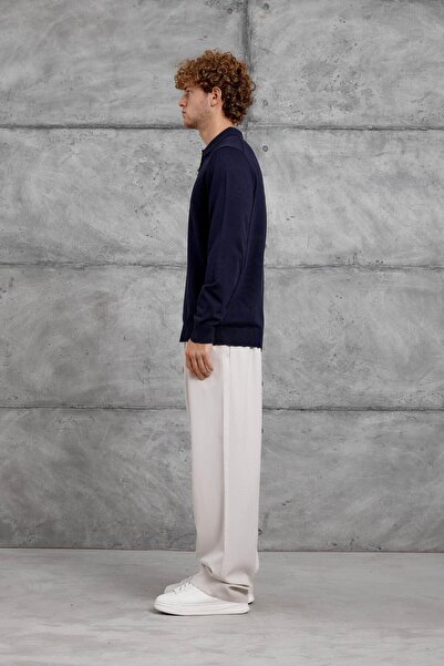 NOMARC Lacivert 251 ПОЛО З НАПІВЗАСТІБКОЮ BASIC ТРИКО