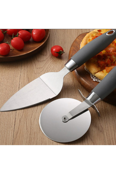 OEM 2-piece stainless steel pizza tool set