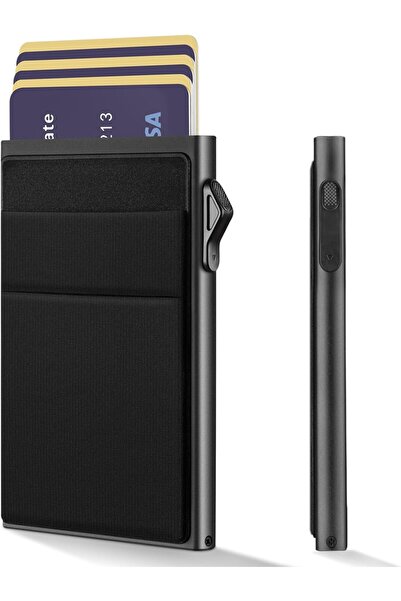 Generic YESIIW Pop-up Wallet, RFID Blocking Aluminum Holder