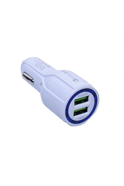 ElectroAZ Încărcător auto 2 x USB 3.0 / D-15, alb