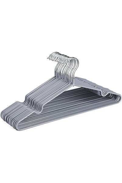 House Day Metal Plastic Hangers 20 Pack by - Space Saving Clothes Hangers, He...