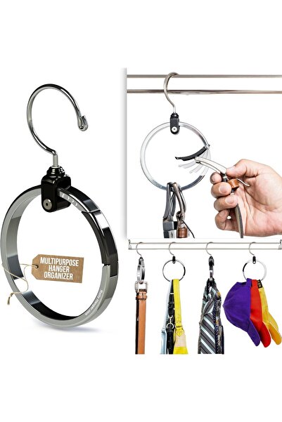 Generic علاقة ملابس دوارة متعددة الاستخدامات لتوفير المساحة في الخزانة