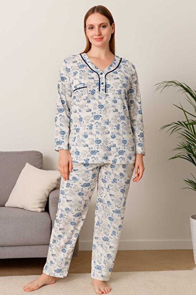 Tenra Geniş Kesim Kadın Pijama Takımı %100 Pamuk