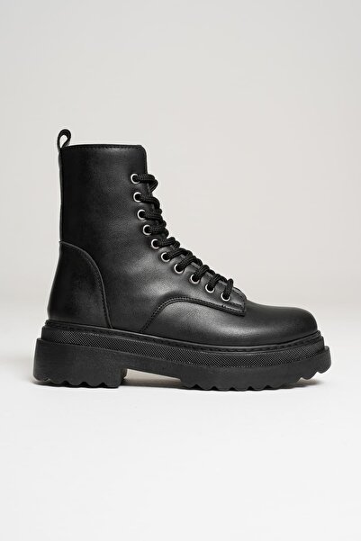 Zerenyus Γυναικείες μπότες Cool Premium Special Design Χειμερινές μαύρες με χοντρή σόλα