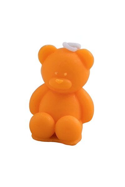 Flippy Scented Candle Flippy, Bear Model, Orange, Orange Scent, 5.5x3.6x4 cm