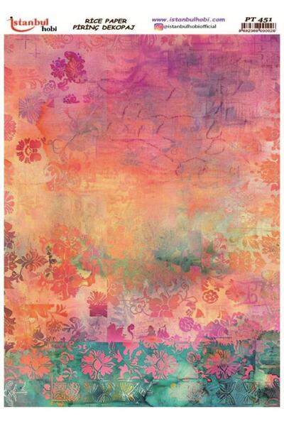 İstanbul Hobi ورق ديكور نحاسي 30×42 سم PT-451 متنوع
