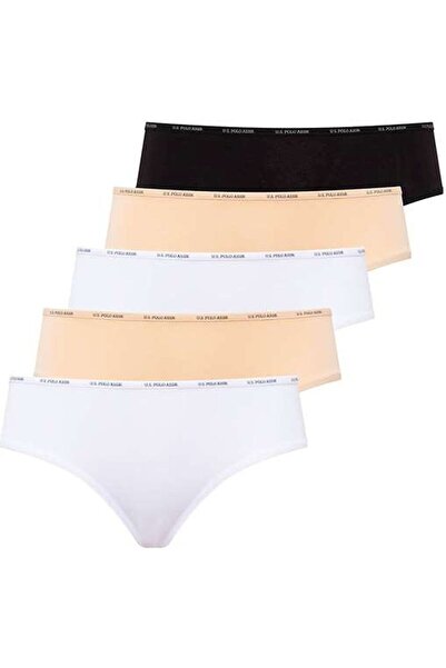 U.S. Polo Assn. Women's 5-Pack High Waist Slip-67002