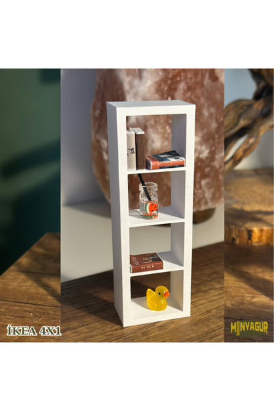 Mintigur raf 4X1 minyatür dolap 1:12 ölçek