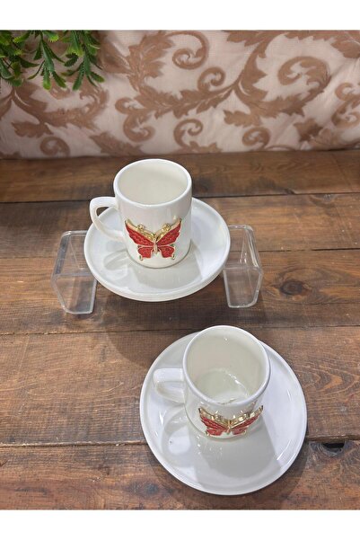 Bahar Home Butterfly Cup 2 Pieces