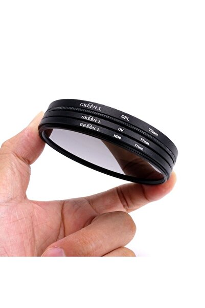 Green.L Set of 3 Filters, UV, CPL, ND8, 72 mm