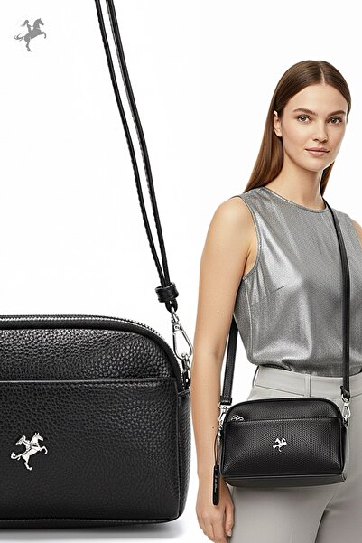 Nas Bag Çanta Kadın Omuz Çapraz Çanta Siyah Orta Boy