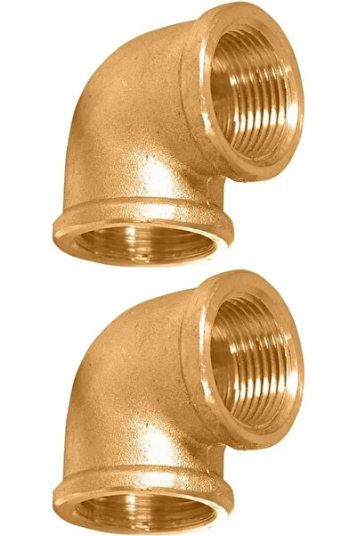 Altınyapı Hobi Market Sari Brass Elbow 1/4 (Double)