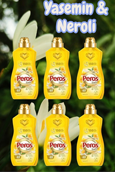 Peros Konsantre Yumuşatıcı Yasemin Neroli 1440 ml * 6 Adet Promosyon Paketi