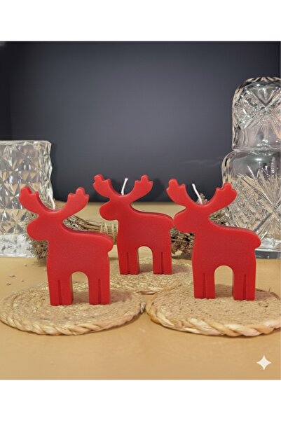 Candles Flame 10 قطع من شموع الغزلان لعيد الميلاد، مجموعة شموع زخرفية بتصميم ...