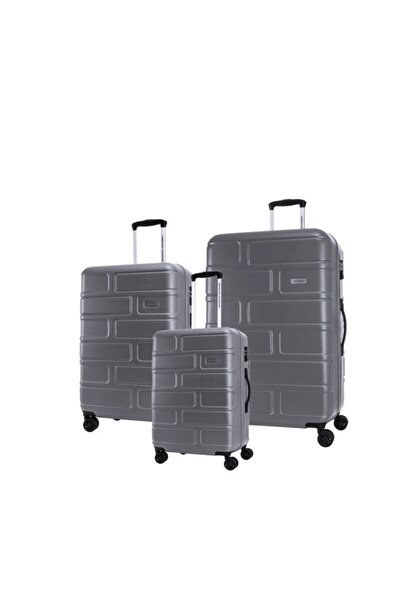 American Tourister BRICKLANE Hard Spinner Trolley Luggage 3 PCS SET DARK SHADOW