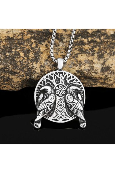 Viking Nordic Mythology Design S+ Quality 316L Stainless Tarnish Free Steel N...