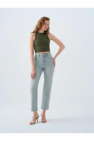 Loft Cosfort Straight Carmen Vintage Ice Blue Wash Women's Jeans Lf2038797