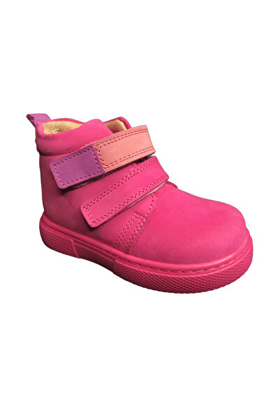 OrtopedikAL Ortopedikal1001 Ridente Pink Baby Girl Boots 100% Leather Anatomical Ankle Velcro
