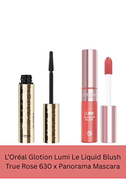 Maybelline New York Lash & Glow Duo – Panorama Mascara & Glotion Lumi Blush True Rose