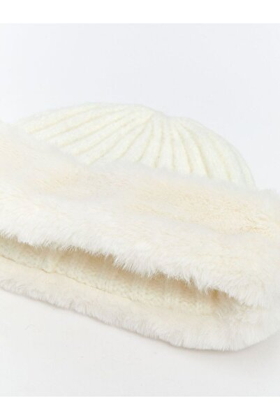 LC Waikiki Lcw Accessories Plush Fur Women's Beret