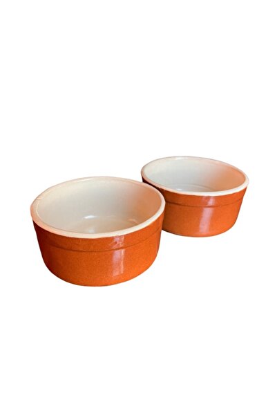 onyyapim French Brown 2-Piece Vintage Ceramic Bowl Set