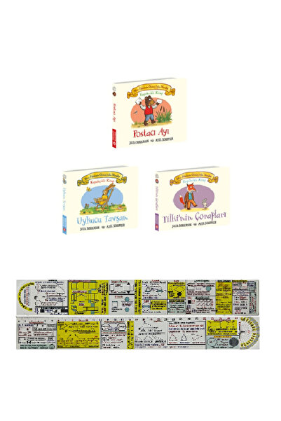 Beta Kitap Meşe Palamudu Ormanından Masallar 3'lü Set/Postacı Ayı+Uykucu Tavş...