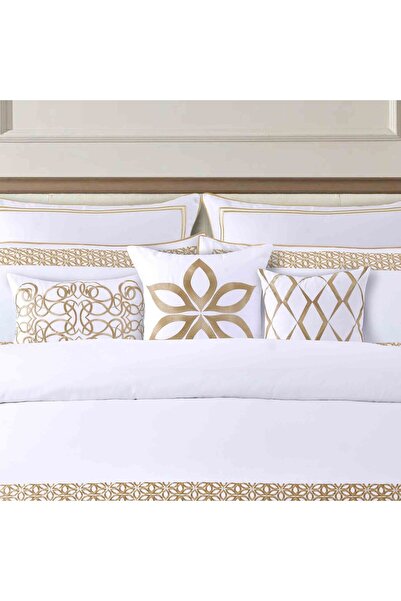 Orange Bed & Bath Folia | 100% Cotton Double Duvet Set, 11 Pieces