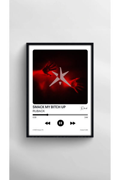 Thetic Ruback - Smack My up Single Collection Premium Spotify Poster - Song Poster!