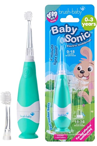 Brush-Baby BabySonic Bebek și Çocuklar İçin Elektrikli Diş Fırçası 0-3 Yaş Ak...