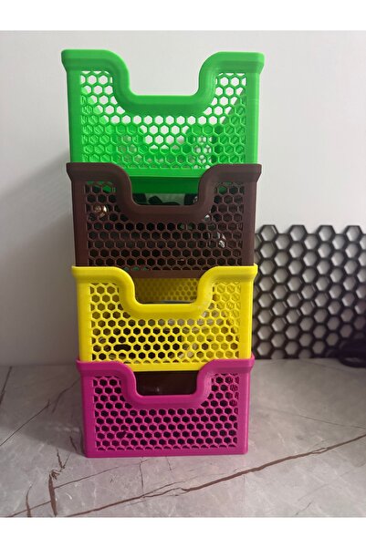 PureGlow Masaüstü Organizer Sepet Birbirine geçmeli