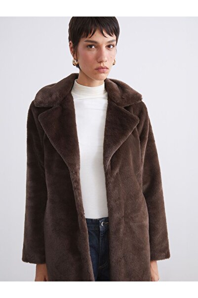 LC Waikiki Lcw Vision Jacket Collar Women's Fur Coat