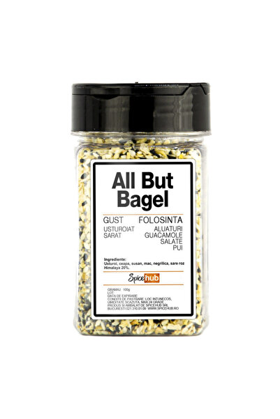 Spicehub All But Bagel Mix, 100% seasoning for salads, bagels, eggs, avocado and snacks, 100g