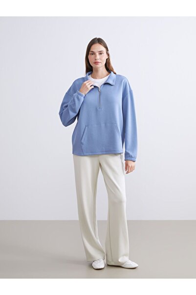 LC Waikiki Lcw Young Mock Neck Oversized Women's Pajama Top