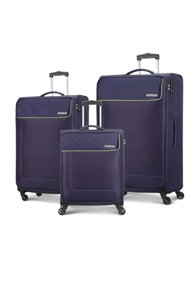 American Tourister JAMAICA SOFT Spinner Trolley Luggage 3 PCS SET PURPLE