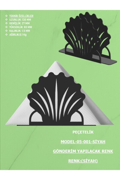 EXİTMODEL Metal Masa Üstü Sofra Dekoratif Peçetelik ,Peçete Tutucu,PEÇETELİK ...