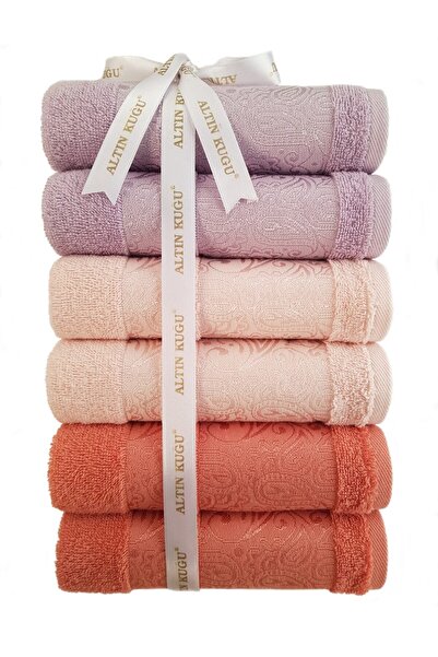 Özdilek منشفة وجه دوري 6 قطع - 50x80 سم