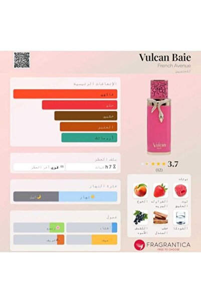 FRENCH AVENUE Vulcan Bay by French Avenue Unisex Perfume