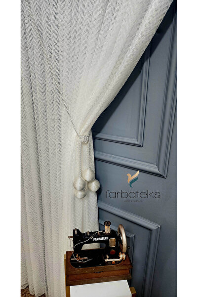 Taç Double-Breasted Fashion Embroidered Iron-Free Wrinkle-Free 3-Layer Pleated Tulle with Left Wing Gusset